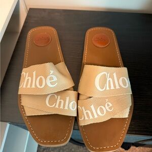 Chloe Tan and Brown Sandals